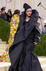 RIHANNA at 2021 Met Gala in New York 09/13/2021