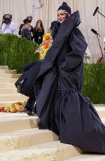 RIHANNA at 2021 Met Gala in New York 09/13/2021