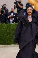 RIHANNA at 2021 Met Gala in New York 09/13/2021