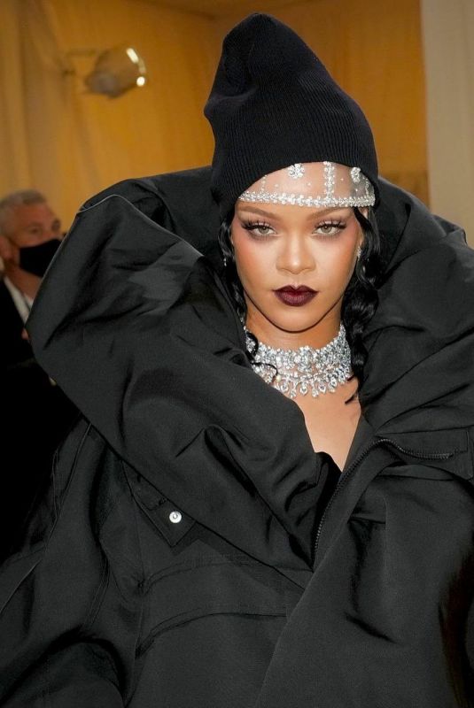 RIHANNA at 2021 Met Gala in New York 09/13/2021
