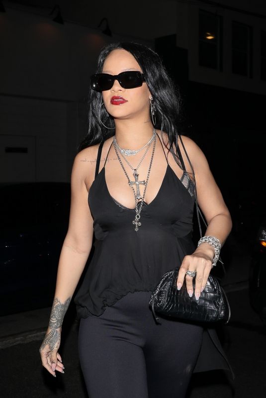 RIHANNA at Giorgio Baldi in Santa Monica 09/21/2021