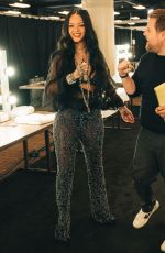 RIHANNA at Late Late Show with James Corden 09/23/2021