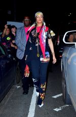 RIHANNA Leaves Carbone in New York 09/14/2021