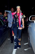RIHANNA Leaves Carbone in New York 09/14/2021
