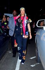 RIHANNA Leaves Carbone in New York 09/14/2021