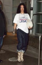 RIHANNA Leaves Pier 59 Studios in New York 09/25/2021