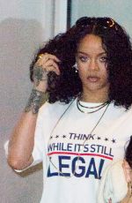 RIHANNA Leaves Pier 59 Studios in New York 09/25/2021