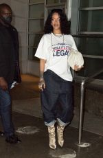 RIHANNA Leaves Pier 59 Studios in New York 09/25/2021