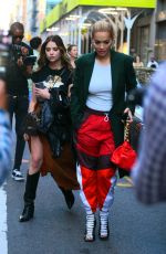 RITA ORA and ASHLEY BENSON Out at New York Fashion Week 09/11/2021