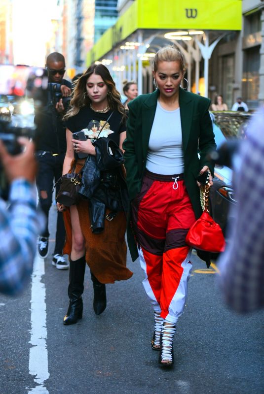 RITA ORA and ASHLEY BENSON Out at New York Fashion Week 09/11/2021