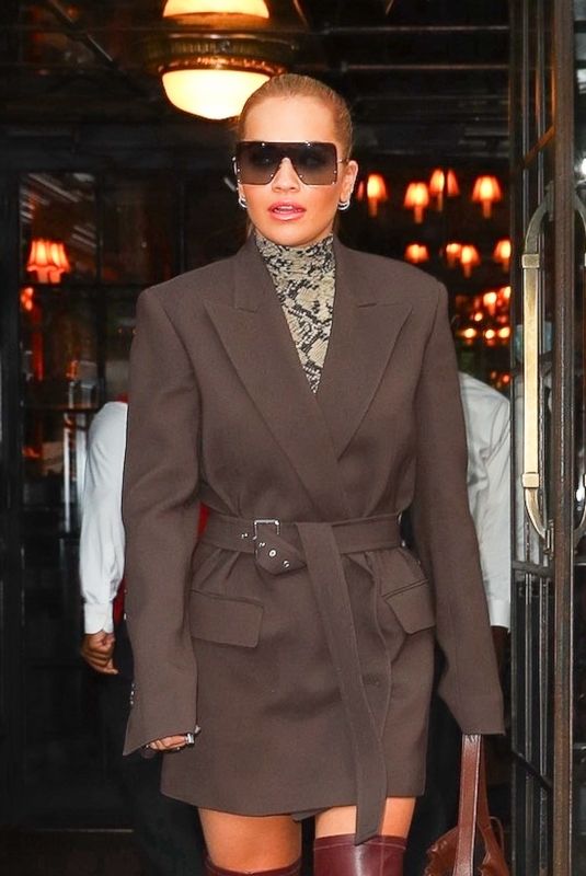 RITA ORA Heading to Dinner in New York 09/10/2021