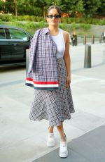 ROSALI Arrives at Thom Browne SS22 Fashion Show in New York 09/11/2021