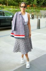 ROSALI Arrives at Thom Browne SS22 Fashion Show in New York 09/11/2021