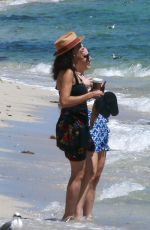 ROSARIO DAWSON Out with a Friend at a Beach in Miami 09/15/2021