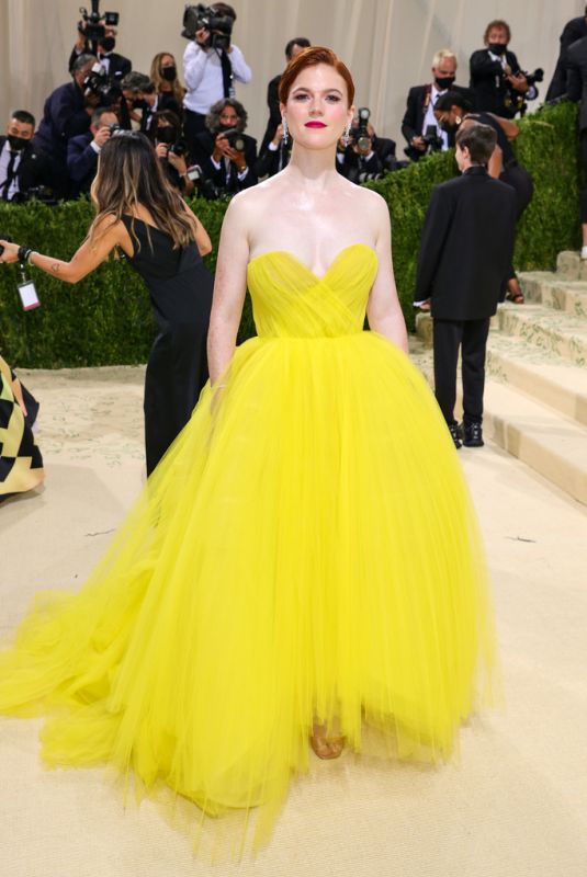 ROSE LESLIE at 2021 Met Gala in New York 09/13/2021