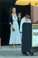 RUMER WILLIS Makes a FaceTime Call in Silver Lake 08/31/2021
