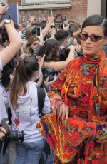 RYM SAIDI BREIDY Arrives at Fendi Fashion Show in Milan 09/22/2021