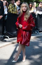 SABRINA CARPENTER Arrives at Michael Kors Spring/Summer 2022 Show at New York Fashion Week 09/10/2021