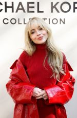SABRINA CARPENTER at Michael Kors Fashion Show in New York 09/10/2021