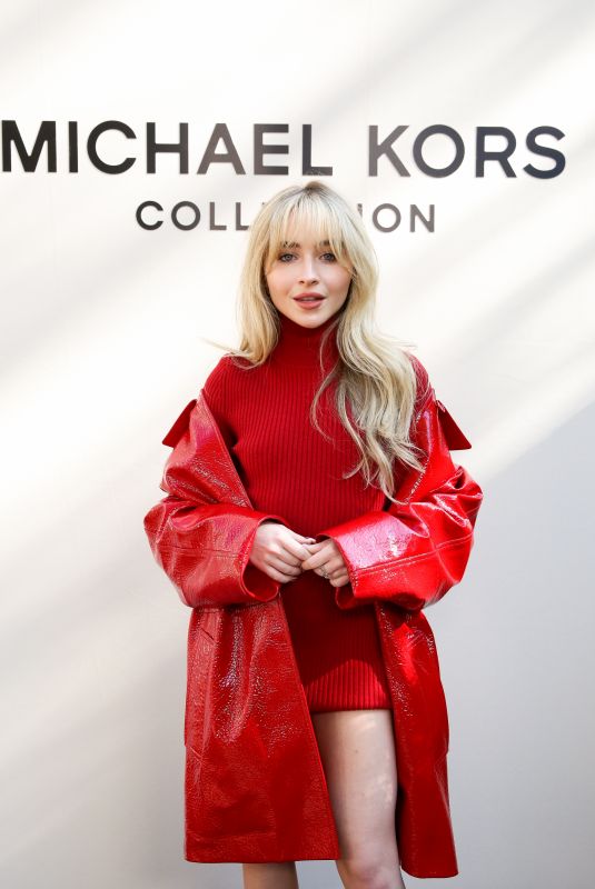 SABRINA CARPENTER at Michael Kors Fashion Show in New York 09/10/2021