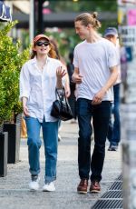 SADIE SINK Out with a Male Friend in New York 09/18/2021