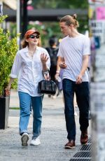 SADIE SINK Out with a Male Friend in New York 09/18/2021