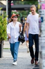 SADIE SINK Out with a Male Friend in New York 09/18/2021