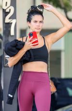 SARA SAMPAIO Leaves a Gym in Los Angeles 09/20/2021