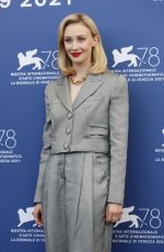 SARAH GADON at 78th Venice International Film Festival Jury Photocall 09/01/2021