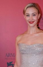 SARAH GADON at Armani Dinner at 78th Venice International Film Festival 09/04/2021