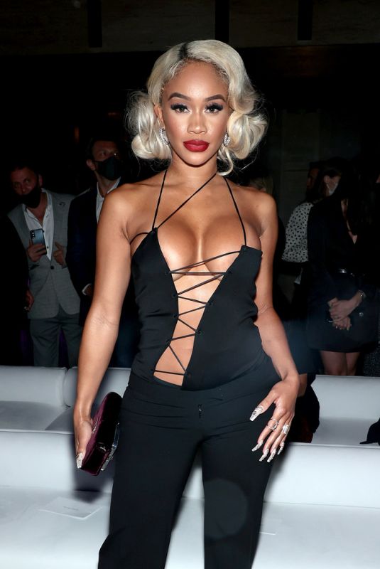 SAWEETIE at Tom Ford Fashion Show in New York 09/12/2021