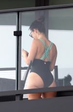 SCHEANA SHAY in Swimsuit on Her Hotel Balcony in Los Angeles 09/28/2021LA 28.09.2021