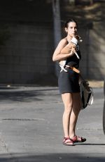 SCOUT WILLIS Cradles Her Dog Out in Los Angeles 09/03/2021
