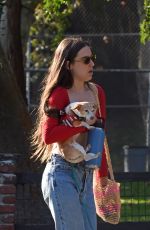 SCOUT WILLIS Out with Her Dog at a Park in Glendale 09/06/2021
