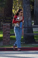 SCOUT WILLIS Out with Her Dog at a Park in Glendale 09/06/2021