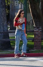SCOUT WILLIS Out with Her Dog at a Park in Glendale 09/06/2021