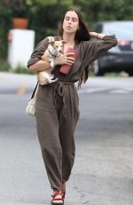 SCOUT WILLIS Out with Her Dog in Los Angeles 08/31/2021