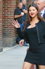 SELENA GOMEZ Arrives at Tonight Show with Stephen Colbert in New York 09/07/2021
