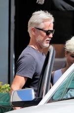 SELMA BLAIR and Ron Carlson at Alfred Coffee in Los Angeles 09/16/2021