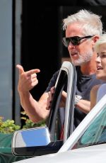 SELMA BLAIR and Ron Carlson at Alfred Coffee in Los Angeles 09/16/2021