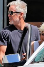 SELMA BLAIR and Ron Carlson at Alfred Coffee in Los Angeles 09/16/2021