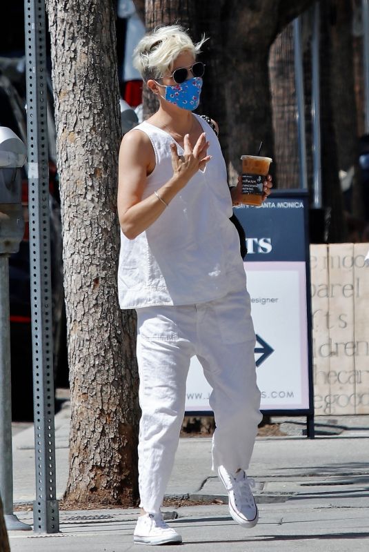 SELMA BLAIR and Ron Carlson at Alfred Coffee in Los Angeles 09/16/2021