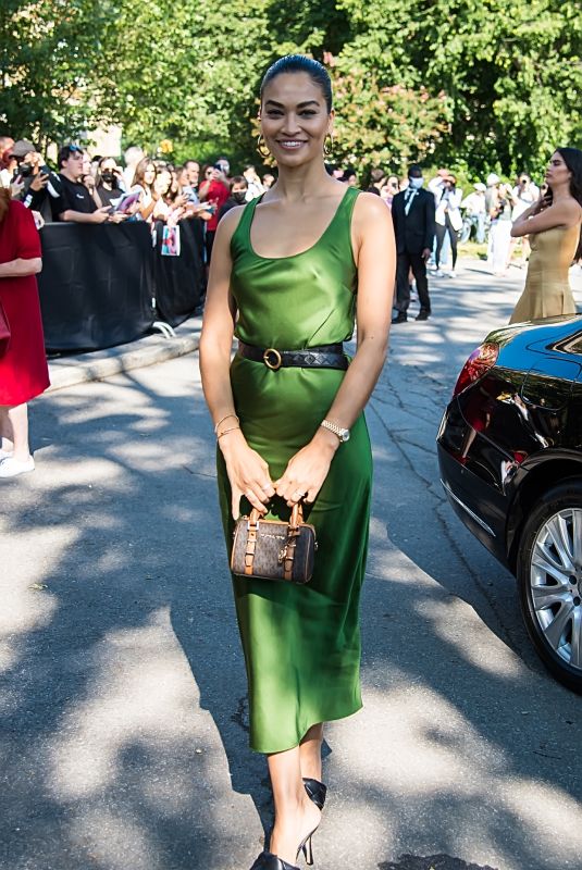 SHANINA SHAIK Arrives at Michael Kors Shot at 2021 New York Fashion Week 09/10/2021