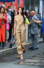 SHANINA SHAIK Arrives at Revolve Gallery in New York 09/09/2021