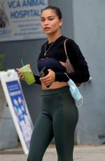 SHANINA SHAIK Out for Green Smoothie in West Hollywood 08/31/2021