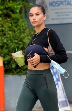 SHANINA SHAIK Out on Melrose Avenue in West Hollywood 08/31/2021