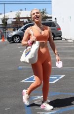 SHARNA BURGES Arrives at a Dance Studio in Los Angeles 09/05/2021