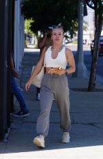 SHARNA BURGESS Arrives at Dancing With The Stars Rehearsal in Los Angeles 09/15/2021