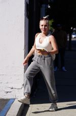 SHARNA BURGESS Arrives at Dancing With The Stars Rehearsal in Los Angeles 09/15/2021