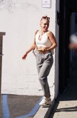 SHARNA BURGESS Arrives at Dancing With The Stars Rehearsal in Los Angeles 09/15/2021